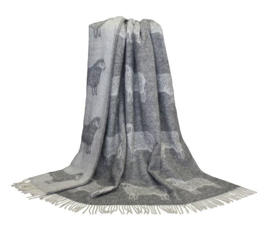 Woolly Sheep Throw 100% New Zealand Wool