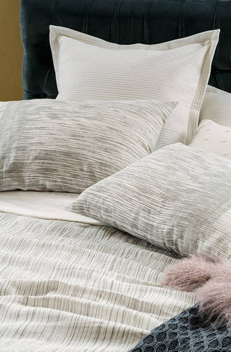 Bianca Lorenne Aleeno Grey Sheets / Pillowcases Sold Separately