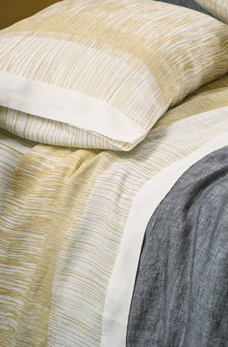 Bianca Lorenne Aleeno Ochre Sheets / Pillowcases Sold Separately