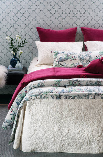 Bianca Lorenne Amberley Ivory Bedspread / Pillowcases Sold Separately - ON SALE