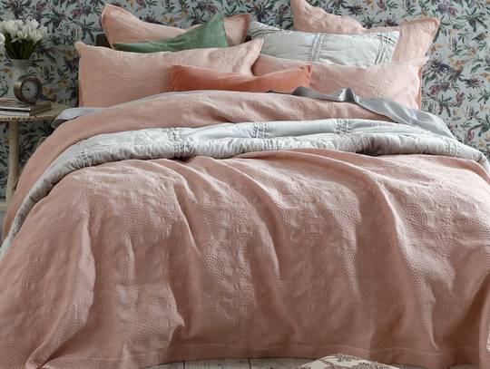 MM Linen - Aviana Bedpread Set - Rose