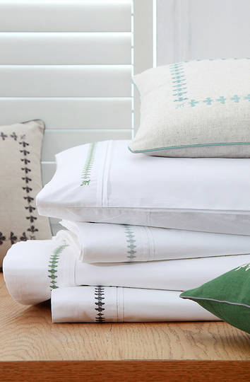 MM Linen - French Bee Sheet Set/Pillowcases/Eurocases - Duckegg