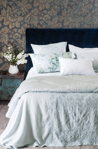 Bianca Lorenne Bijoux Pale Blue Euros and Pillowcases
