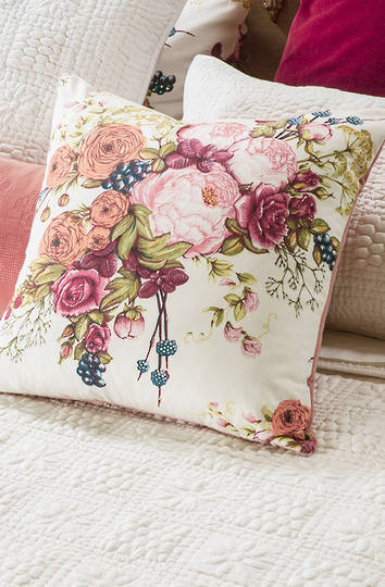 Bianca Lorenne - Bouquet Ivory Cushion - ON SALE