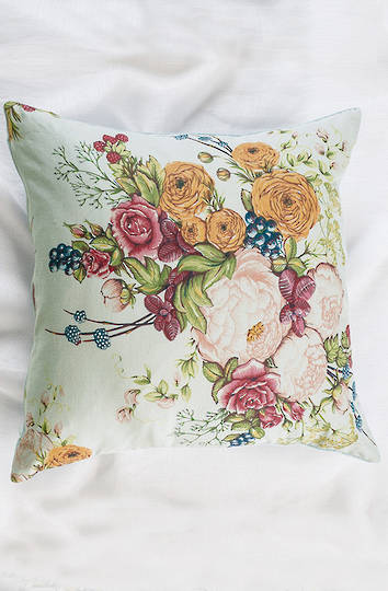 Bianca Lorenne - Bouquet Cushion - Duckegg