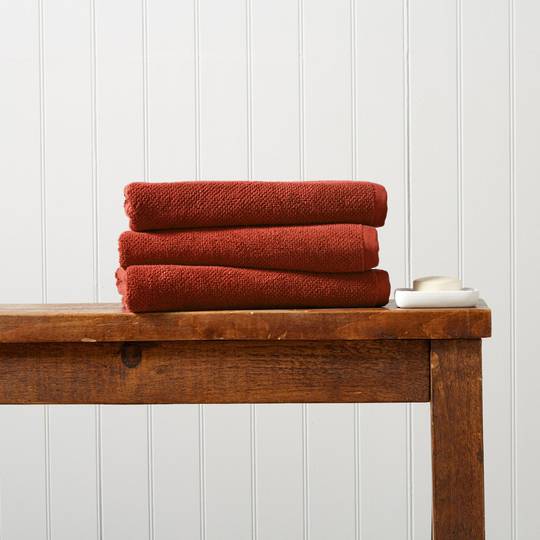 Christy Brixton Towels, Hand Towels & Bath Mats - Cinnabar