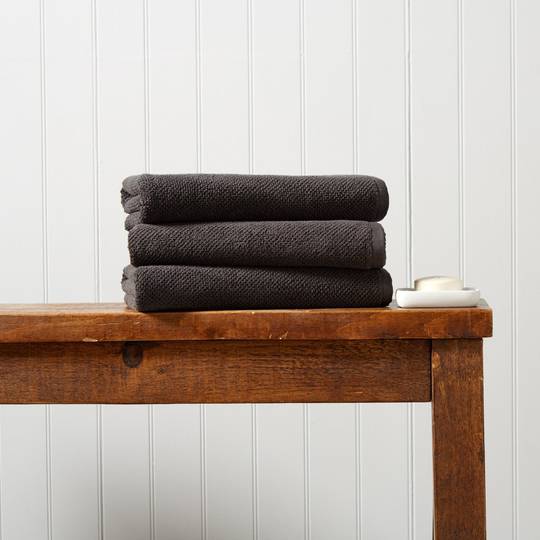 Christy Brixton Towels, Hand Towels & Bath Mats - Liquorice