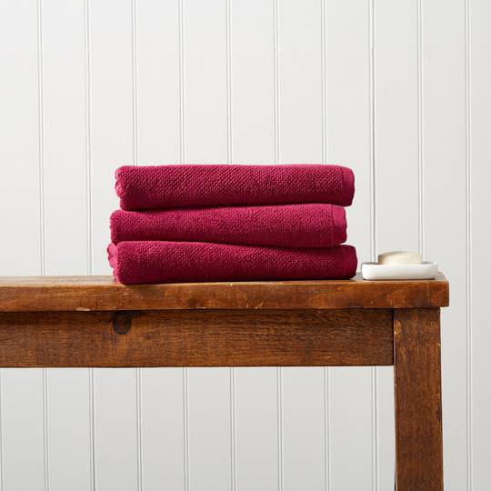 Christy Brixton Towels, Hand Towels & Bath Mats - Magneta