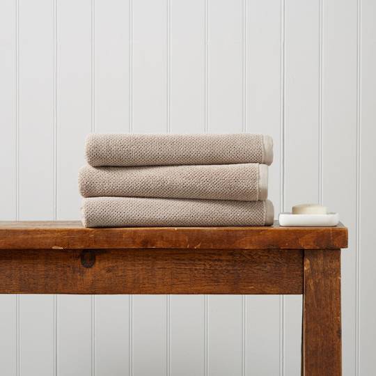 Christy Brixton Towels, Hand Towels & Bath Mats - Pebble