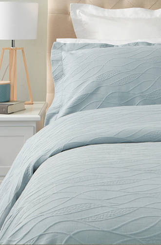 Baksana Calm Waters Duck Egg Bedspread Set