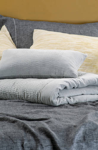 Bianca Lorenne - Elba Silver Comforter/Euros and Cushion Sold Separately