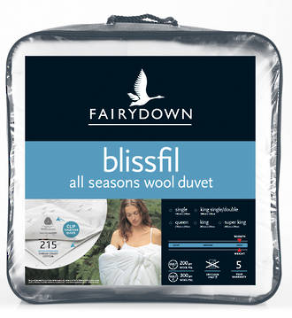 Fairydown Blissfil All Seasons Wool Duvet Inner