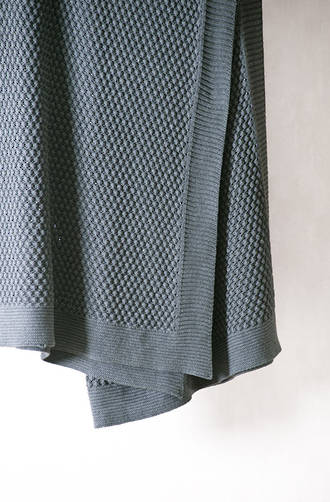 Bianca Lorenne Filato Charcoal Knitted Throw