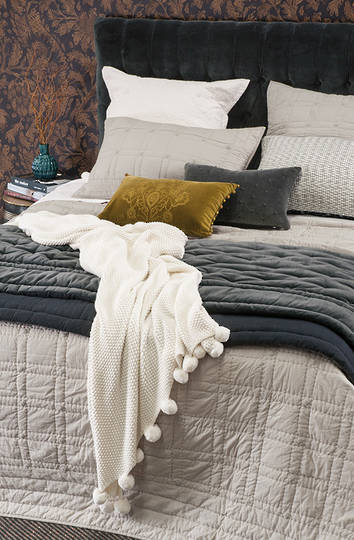 Bianca Lorenne Finola Oyster Bedspread Set - ON SALE