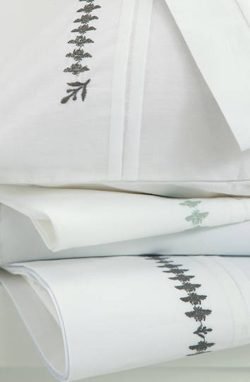 MM Linen - French Bee Sheet Set/Pillowcases/Eurocases - Charcoal