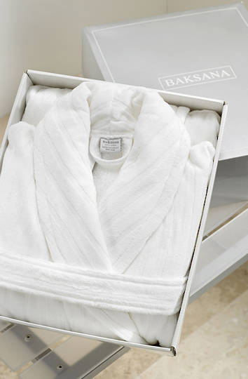 Baksana - Unisex Luxury Hotel Robe - White
