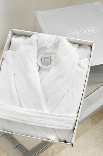 Baksana - Luxury Unisex Hotel Robe - White