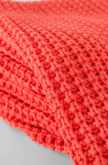 Sheridan - Haden Blood Orange Throw & Cushion / Eurocase