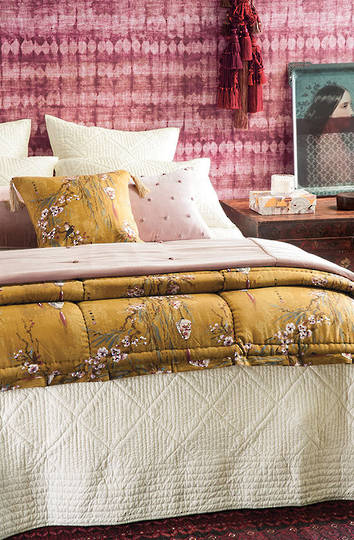 Bianca Lorenne Hoshi Ivory Bedspread / Pillowcases Sold Separately