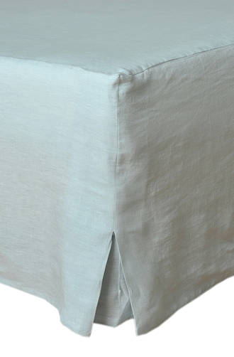 MM Linen Laundered Linen Duckegg Bed Skirt/Valance