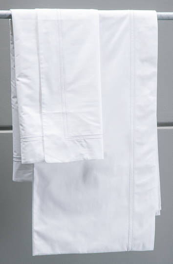 Bianca Lorenne Livorno White-White Sheets/Pillowcases Sold Separately