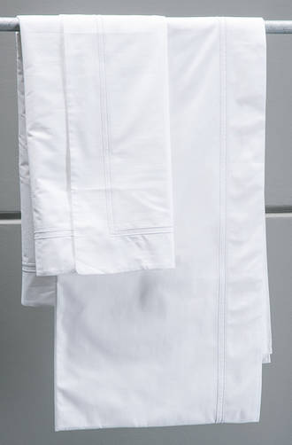 Bianca Lorenne Livorno White-White Sheets/Pillowcases Sold Separately