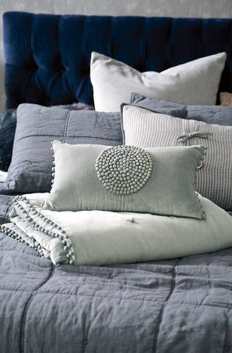 Bianca Lorenne Mara Mist Comforter and Cushion