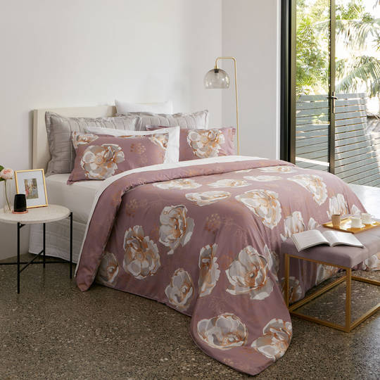 Baksana - Mauve Eden Duvet Cover set