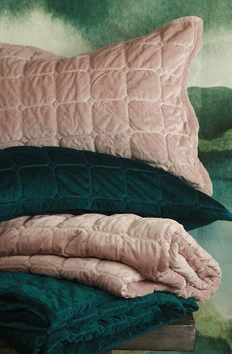 MM Linen - Meeka Quilted Rosewood Comforter Set