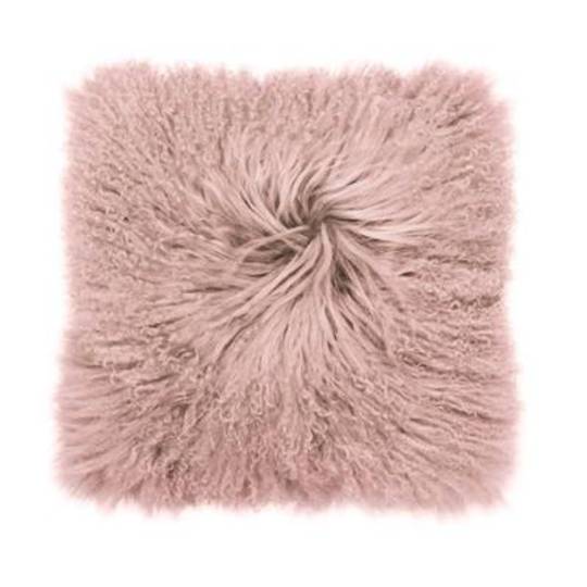 Bambury - Mongolian Lambswool Cushion - Rosewater