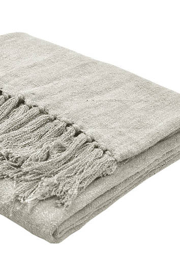 MM Linen - Neko Throw & Cushion Stone