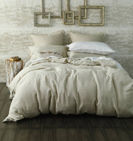 MM Linen - Laundered Linen Duvet Cover Set - Natural