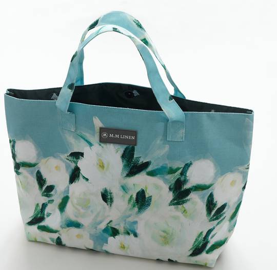 MM Linen - Tote Bag and Make Up Pouch - Camillia