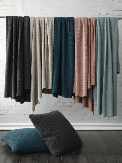 MM Linen - Bronte Cotton Throw - Teal