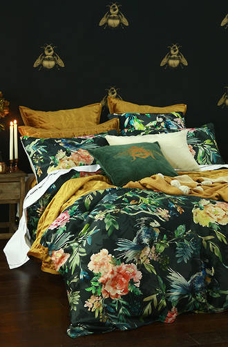 MM Linen - Meeka Quilted Gold Comforter Set / Eurocase Set (1 Pair) Sold Separately