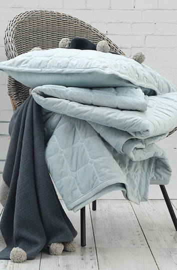 MM Linen - Meeka Duckegg Quilted Comforter Set / Eurocase Set