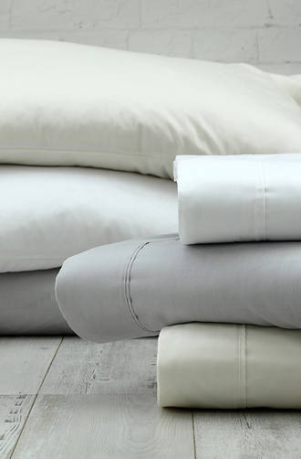 MM Linen Croft 300TC Ivory Sheet Set / Extra Pillowcases Sold Separately