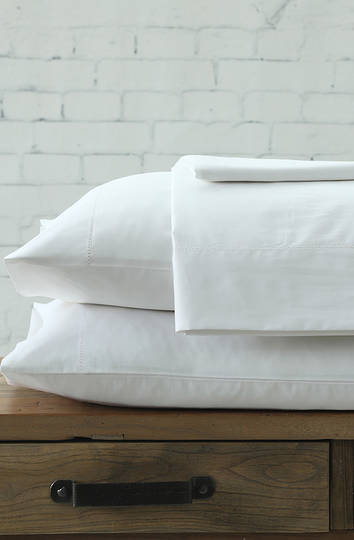 MM Linen - Maddon 500TC White Sheet Set / Pillowcases