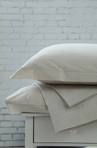 MM Linen Cove Natural Sheet Set / Extra Euros and Pillowcases Sold Separately