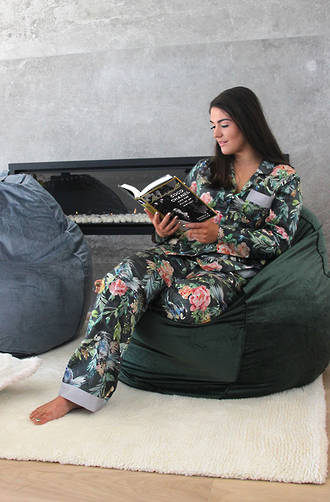 MM Linen - Velvet Forest Beanbag