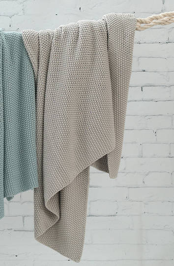 MM Linen - Bronte Cotton Throw - Putty