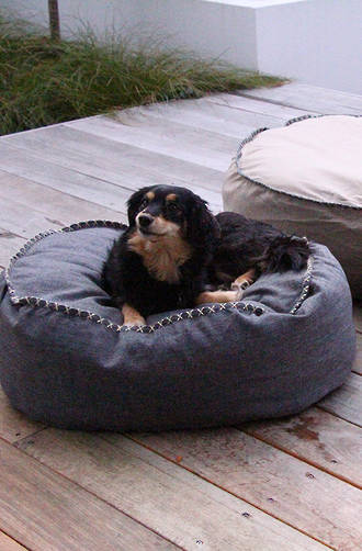 MM Linen - Kalo Charcoal Pet Bean Bed - Unfilled