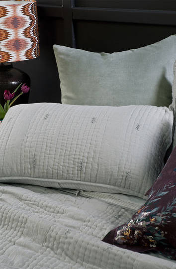 Bianca Lorenne - Ricamo Pale Grey - Pillowcase - ON SALE