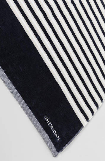 Sheridan - Shearwater Midnight Velour Beach Towel