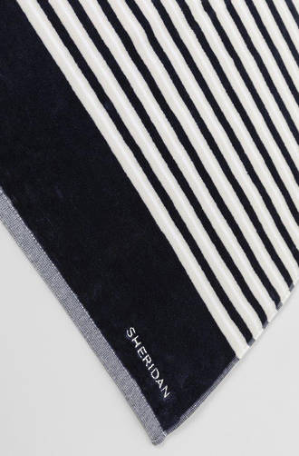 Sheridan Shearwater Midnight Velour Beach Towel
