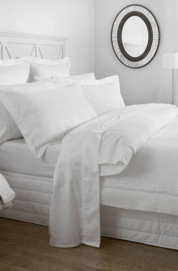 Baksana - Waffle Piquet White Duvet Set