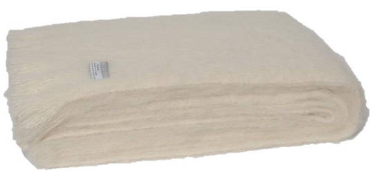 Alpaca Cream - Brushed Throw by Master Weave