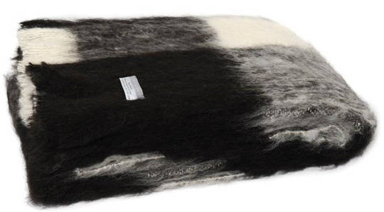 Alpaca Friesian - Brushed Throw by Master Weave