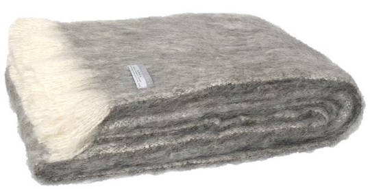 Alpaca Granite - Brushed Throw by Master Weave
