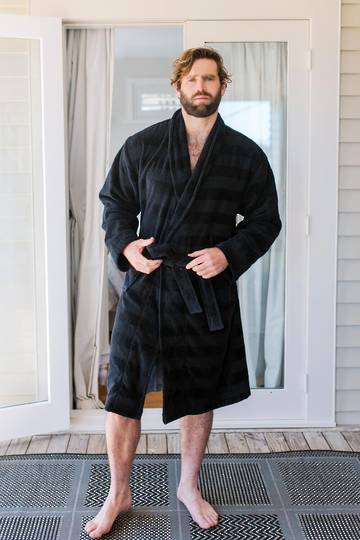 Baksana - Aiden Bathrobe - Black
